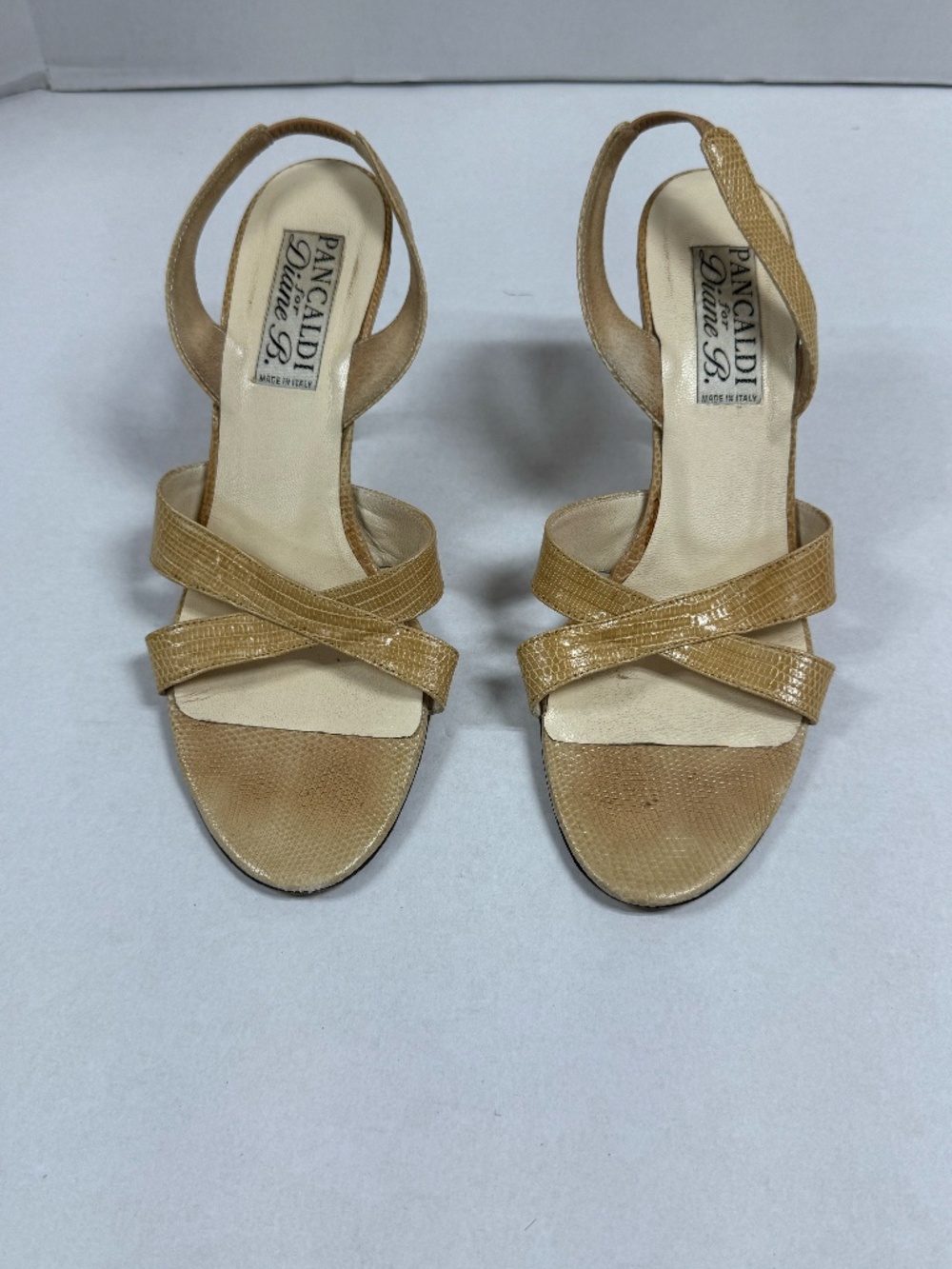 Pancaldi for Diane B Vintage Style Slingback Heels‎ - Size 8.